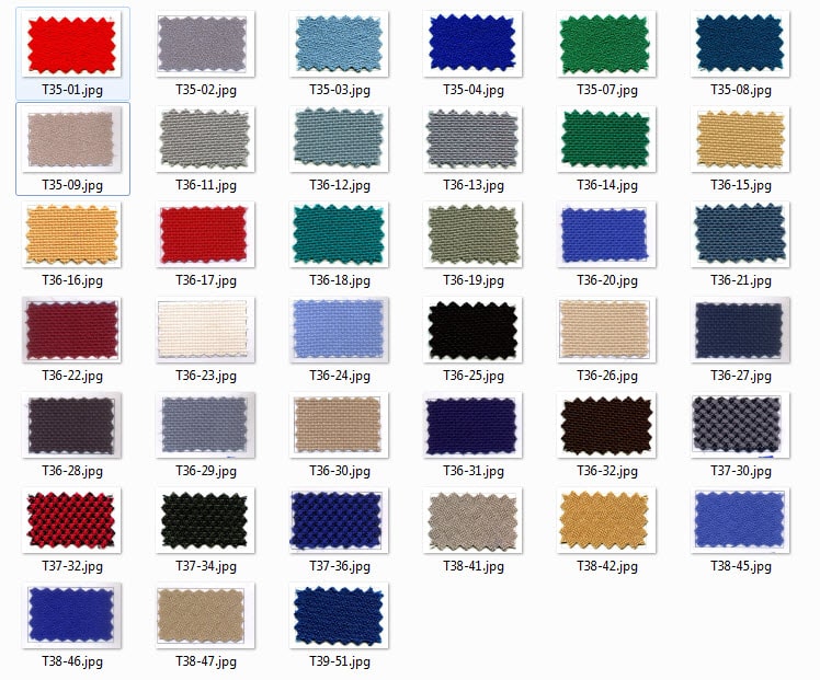 Bảng màu vải chân cua cotton