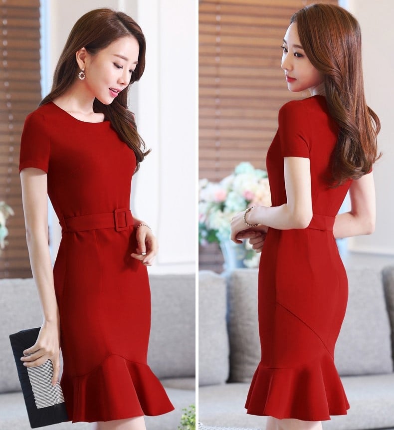 Top 10 váy đầm vải thun cát hàn “hot” nhất hè 2017